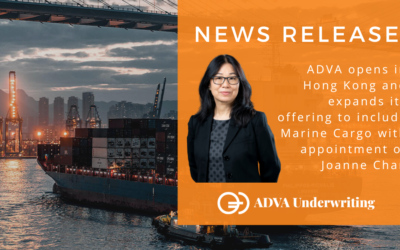 ADVA opens Hong Kong operation and expands its offering to include marine cargo with appointment of underwriting director